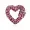 14K Gold  Ruby Heart Carabiner Lock Jewelry