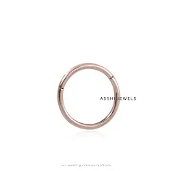 14k Rose Gold  plain enhancer Lock jewelry