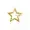 14K Yellow Gold Plain Star Enhancer Jewelry