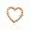 14k Yellow Gold Pink Sapphire Heart Enhancer Lock jewelry