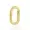 14k Yellow Gold Plain Oval  Spring Enhance Jewelry
