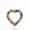14K Yellow Gold Enhance Multi Sapphire Lock Jewelry