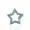 925 Silver Gold  Enhance Plated Turquoise Star Clasp Lock Jewelry