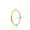 14K Yellow Gold Plated  Pink & White Cubic Zirconia Enhancer  Lock Jewelry