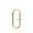 14k Yellow Gold Plain Oval Enhancer  Lock Jewelry