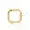 14K Yellow Gold Plated Multi Cubic Zirconia Square Enhancer Lock Jewelry