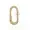 14K Yellow Gold Diamond Oval Enhancer Lock Jewelry