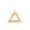 14K Yellow Gold Triangle Dotted Enhancer lock Jewelry