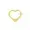 14K Yellow Gold Enhancer Plain Heart Lock Jewelry