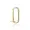 14K Yellow Gold Turquoise Spring Oval Enhancer Lock Jewelry