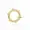 14K Yellow Gold Round Twisted Dotted Enhancer Lock Jewelry