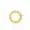 14K Yellow Gold Plated  Diamond Round Enhancer Lock Jewelry