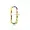 14K Yellow Gold Multi Enamel lock Jewelry