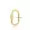 14K Yellow Gold Plated Screw Plain Enhancer Lock Jewelry