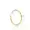 14K Yellow Gold Plain Oval Bamboo Enhancer Lock Jewelry