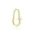 14K Yellow Gold  Oval Plain  Enhancer Lock Jewelry