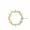 14K Yellow Gold Diamond Dotted  Hexagon Enhancer Lock Jewelry