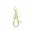 14K Yellow Gold Plain Twisted Swivel  Enhancer Lock Jewelry
