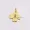 14K Yellow Gold Plated S Letter Diamond Clover Enhancer Lock Jewelry