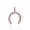 14K Rose Gold Plated  Diamond Horseshoe Charm Jewelry