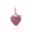 14K Yellow Gold Ruby Heart Charm Jewelry