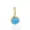 14K Rose Gold Turquoise Charm Jewelry
