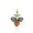 14K Yellow Gold Plated Diamond Enamel Bee Charm Jewelry