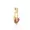 14K Yellow Gold Plated  Green Topaz Hand Charm Jewelry