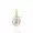 14K Yellow Gold White topaz Drop Charm Jewelry
