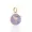 14K Yellow Gold Double Cut Diamond Enamel Bird Charm Jewelry