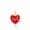 14K Yellow Gold Plated Diamond Mama Enamel Heart Charm Jewelry