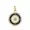 14K Yellow Gold Plated Enamel Diamond  Compass Charms Jewelry