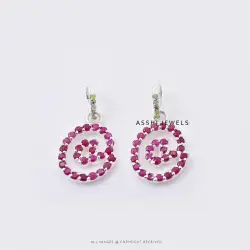 14k Yellow Gold Plated Ruby Charm Jewelry