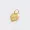 14K Yellow Gold Plated Diamond Heart Mini  Charm  Jewelry