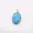 14K Yellow Gold Plated Snail  Turquoise  Charm Jewelry