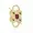 14k Yellow Gold Plated Green Onyx Gemstone Padlock Jewelry