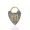 925 Silver Letter Padlock Jewelry