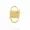 14K Yellow Gold Plated Turquoise Blue Sapphire   Padlock Jewelry