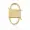 14K Yellow Gold Plated Silver Plain Padlock Jewelry