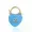 14K Yellow Gold Plated Pearl Enamel Padlock Jewelry
