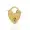 14K Yellow Gold Plated Plain Carving Padlock Jewelry