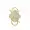 14K Yellow Gold Plated Diamond Moonstone Padlock