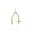 14K Yellow Gold Plated Diamond Wishbone  Jewelry Pendant