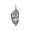 925 Silver Diamond feather Pendant Jewelry