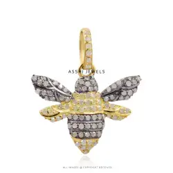 925 Silver Bee Diamond  Pendant Jewelry
