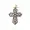 14K Yellow Gold Plated cubic Zirconia Cross Pendant Jewelry