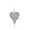 925 Silver White Topaz  Heart Pendant Jewelry
