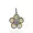 925 Silver Diamond Clover Floral Pendant Jewelry