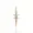 14K Yellow Gold Plated Diamond Cross Sword Pendant Jewelry