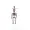 925 Silver Ruby Skeleton Pendant Jewelry